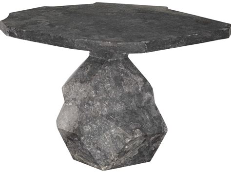 Noir Rind Black Marble End Table | NOIAM318BM