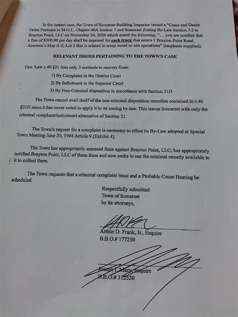 Brayton Point LLC arraigned in Fall River District Court for failure to ...