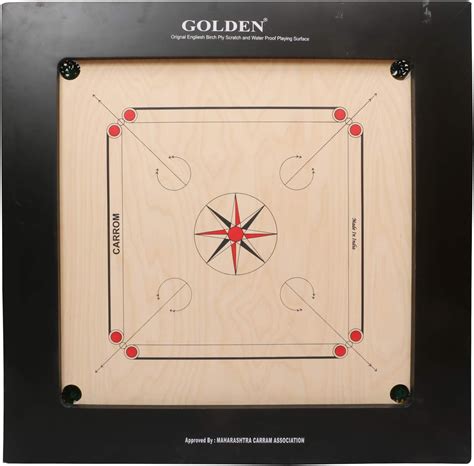 Buy KD Sports Kd Golden Carrom Board Game Board Champion Bulldog Jumbo ...