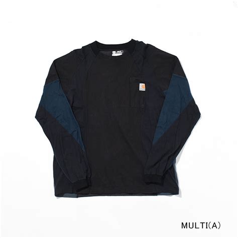 【50% OFF】[CH1066] CHANGES (チェンジーズ) REMAKE LONG SLEEVE TEE (リメイクロングスリーブT ...