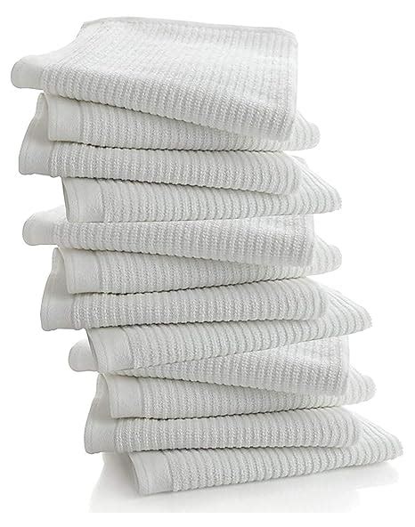 Bar Towels - Bar Mop Cleaning Kitchen Towels (12 Pack, 16" x 19 ...