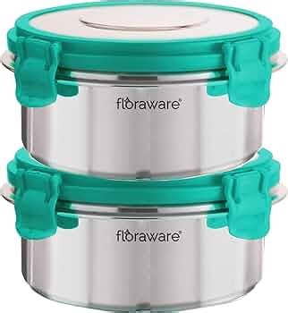 Floraware Stainless Steel Insulated Airtight Leak-Proof Lunch Box ...