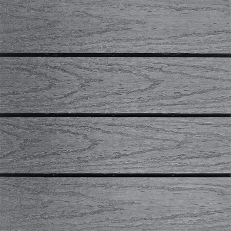 NewTechWood 12-in x 12-in 10 -Pack Westminster Gray Prefinished ...