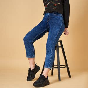YU by Pantaloons Straight Fit Women Blue Jeans - Buy YU by Pantaloons ...