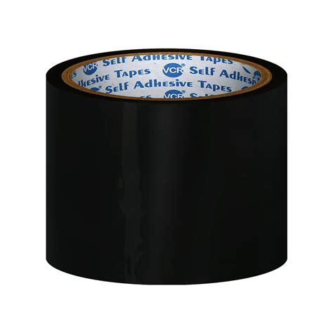 VCR Black Color Tape - 50 Meters in Length - 72mm / 3" Width - 01 Roll ...