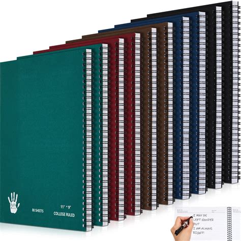 Amazon.com : Jutom 10 Pack Jumbo Left Handed Notebooks 11 x 9 Inch Wirebound Lefty Spiral ...