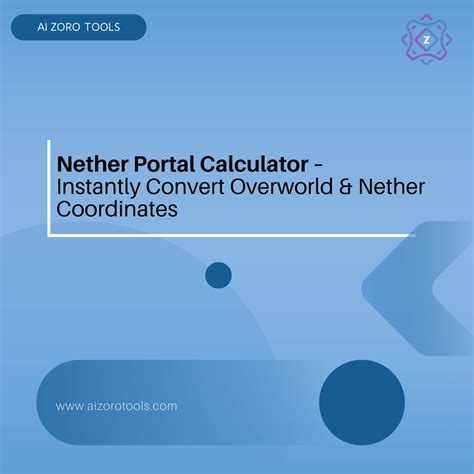 Nether Portal Calculator – Instantly Convert Overworld & Nether ...