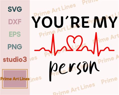 You're My Person Svg, Dxf, Png, Silhouette Studio, Grey's Anatomy Svg ...