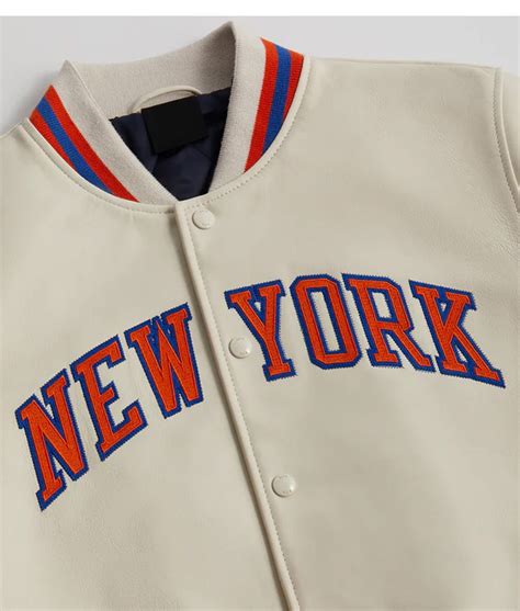 NBA Full-Snap New York Knicks Varsity Wool Jacket - Jackets Expert