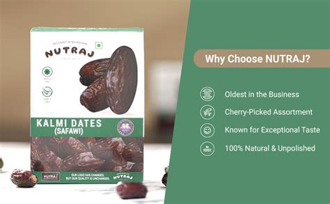 Nutraj uae Kalmi Dates 1Kg (500G X 2) Box|Safawi Khajur|Dry Fruits And ...