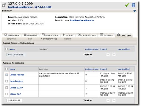 3. Applying JBoss Patches | Managing JBoss Servers with JBoss ON | Red ...