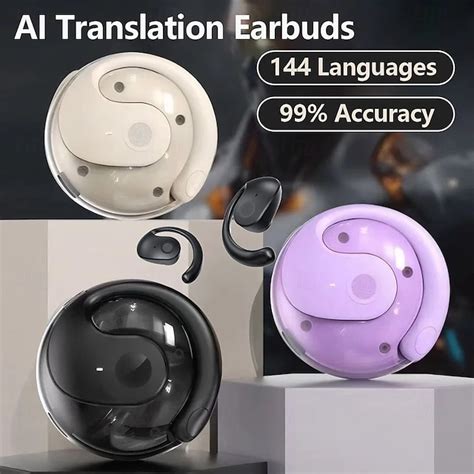 BY01 True Wireless Headphones TWS Earbuds Ear Hook Bluetooth 5.3 Stereo ...