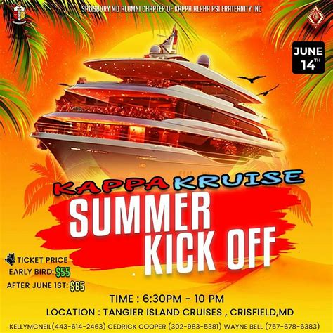 Kappa Kruise - Summer Kickoff, Tangier Island Cruises, Crisfield, 14 ...