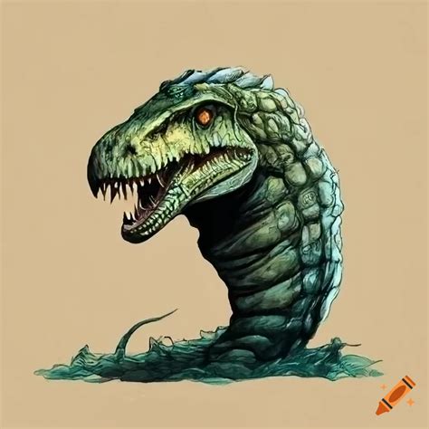 Frank frazetta inspired creature artwork on Craiyon