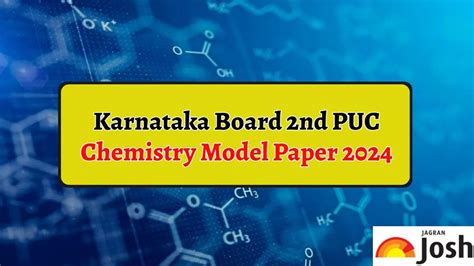 Karnataka 2nd PUC Chemistry Model Question Paper 2024 PDF