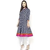 Buy AnjuShree Choice Women Stitched Printed Cotton Anarkali Kurta Kurti ...