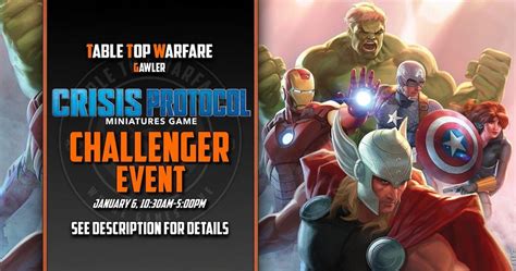 [GAWLER] Marvel Crisis Protocol - Challenger Event, Table Top Warfare ...
