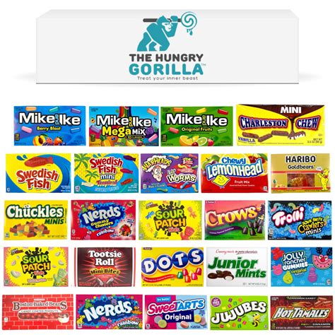 Buy Movie theater candy, Assorted candy variety pack – 24 Boxes that ...