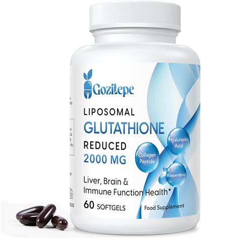 Buy Liposomal Glutathione Reduced 2000mg per Serving | Glutathione ...