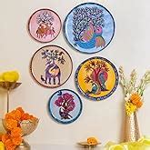 Buy RITUALISTIC Iron Slice Of Life Wall Plates Set Of 5 | Wall Arts For ...