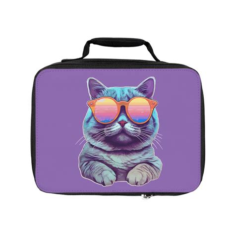 Cat Lunch Box, Unisex School Lunch Box, Back to School, Lunch Bag, Kids ...