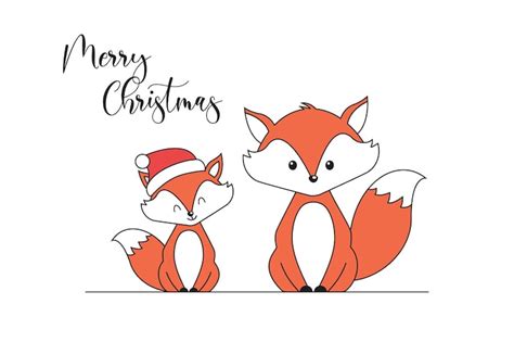 Cute christmas fox Images - Free Download on Freepik