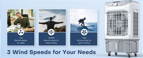 HIFRESH Air Cooler for Home, 80CM Cooler with 3-Antibacterial Honeycomb ...