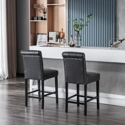 ZETZU Janoray PU Counter Height Bar Stools Set of 4 | Ubuy India