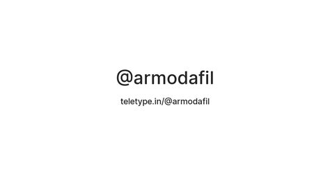 @armodafil — Teletype