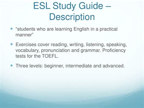 Image result for ESL Study Guide