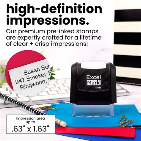 ExcelMark Pre-Inked Stamps - Made in the USA – RubberStamps.com