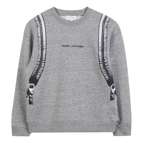 Marc Jacobs – Boys Grey Logo-Print Sweatshirts – Little Tags Luxury