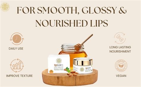 Buy LUXOVA Almond Honey Lip Balm with Shea Butter | Hydrating Lip Care ...