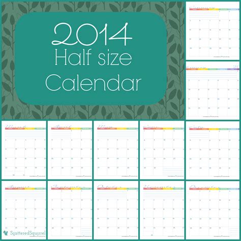 2017 Yearly Calendar Printables are Here!