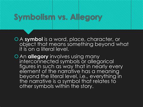 PPT - Symbolism and Allegory PowerPoint Presentation, free download ...