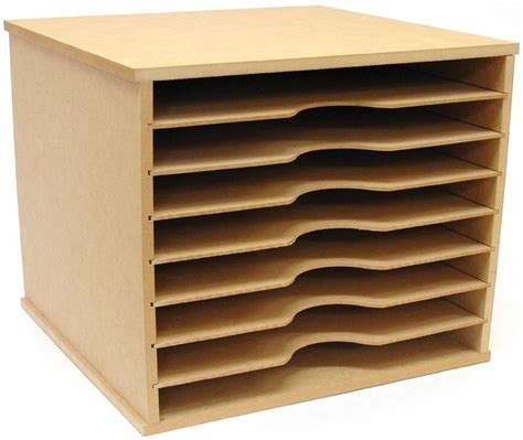 Scrapbooking 12x12 Paper Storage Rack Unit