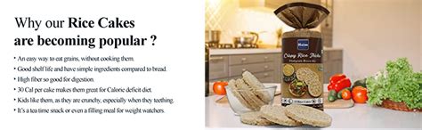 HAIM Organic Unsalted Wholegrain Brown Rice Cakes |Gluten-Free Snack ...