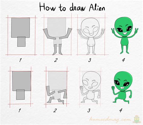 Image result for Alien Head Drawing Easy