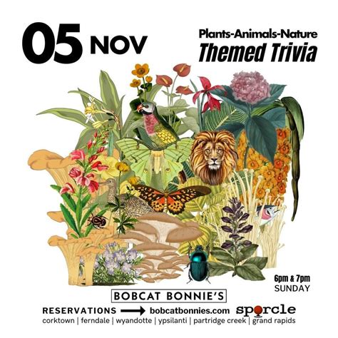 Plants - Animals - Nature Trivia, Bobcat Bonnie's Partridge Creek ...