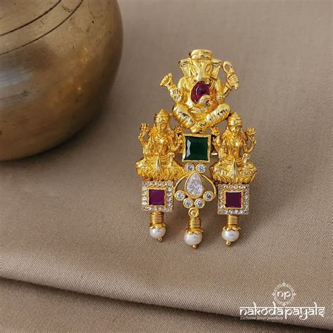 Ganesha Lakshmi Finger Ring (F2047) – Nakoda Payals