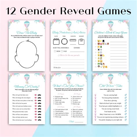 Printable Gender Reveal Games -Engage Students with Science Printables