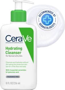 CeraVe Hydrating Cleanser For Dry Skin with Ceramides & Hyaluronic Acid ...