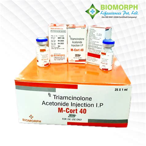 M-CORT 40 Injection Biomorph Lifesciences Pvt. Ltd.