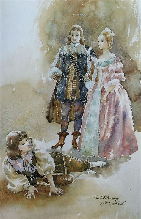 "Orsino, Olivia, and Cesario (Viola in disguise)" from William ...