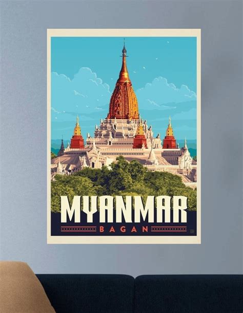 MYANMAR | VISION PLACES #013 | BUCKET-LIST SPOTS POSTERS – HIIQIFY