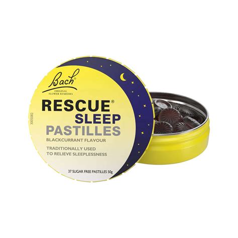 Bach Flower Remedies Rescue Sleep Pastilles Blackcurrant 50g - The ...