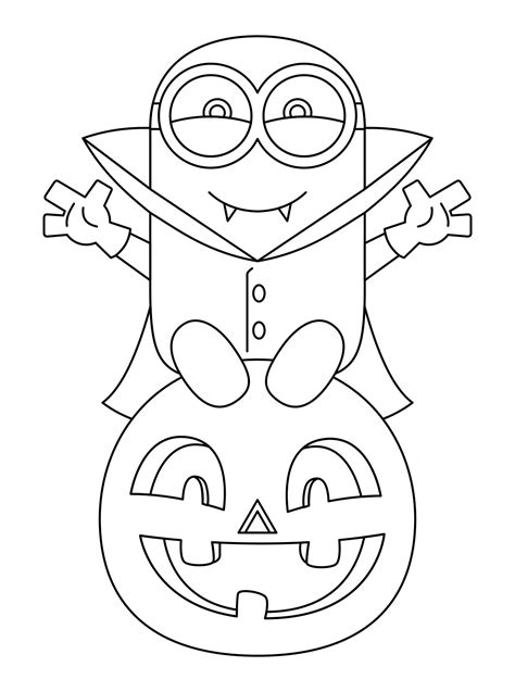 Minion Coloring Page Printable - Printable Multiplication Tables