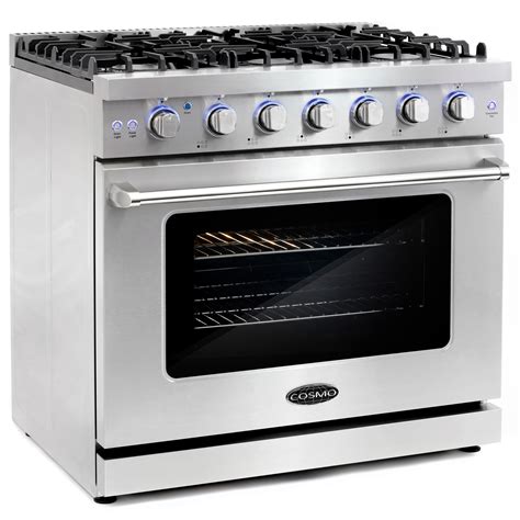 36″ Gas Range with 5 Sealed Gas Burners and Convection Oven (COS ...