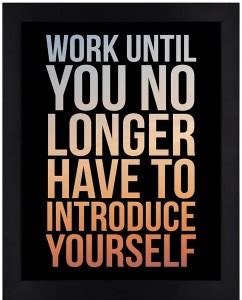 Work Hard Motivational Abstract Wall Poster for Decor Paper Print ...