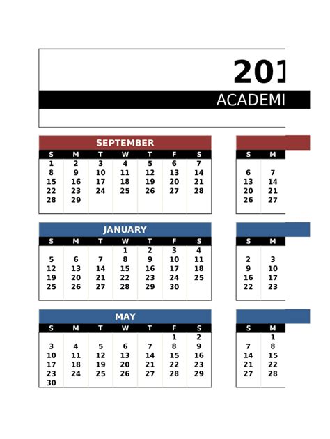 Bing Academic Calendar